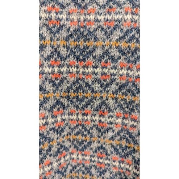 Mauritz Archive H&M Men Elbow Patch Knitted Fair Isle Sweater Multicolor Size La - Picture 8 of 13